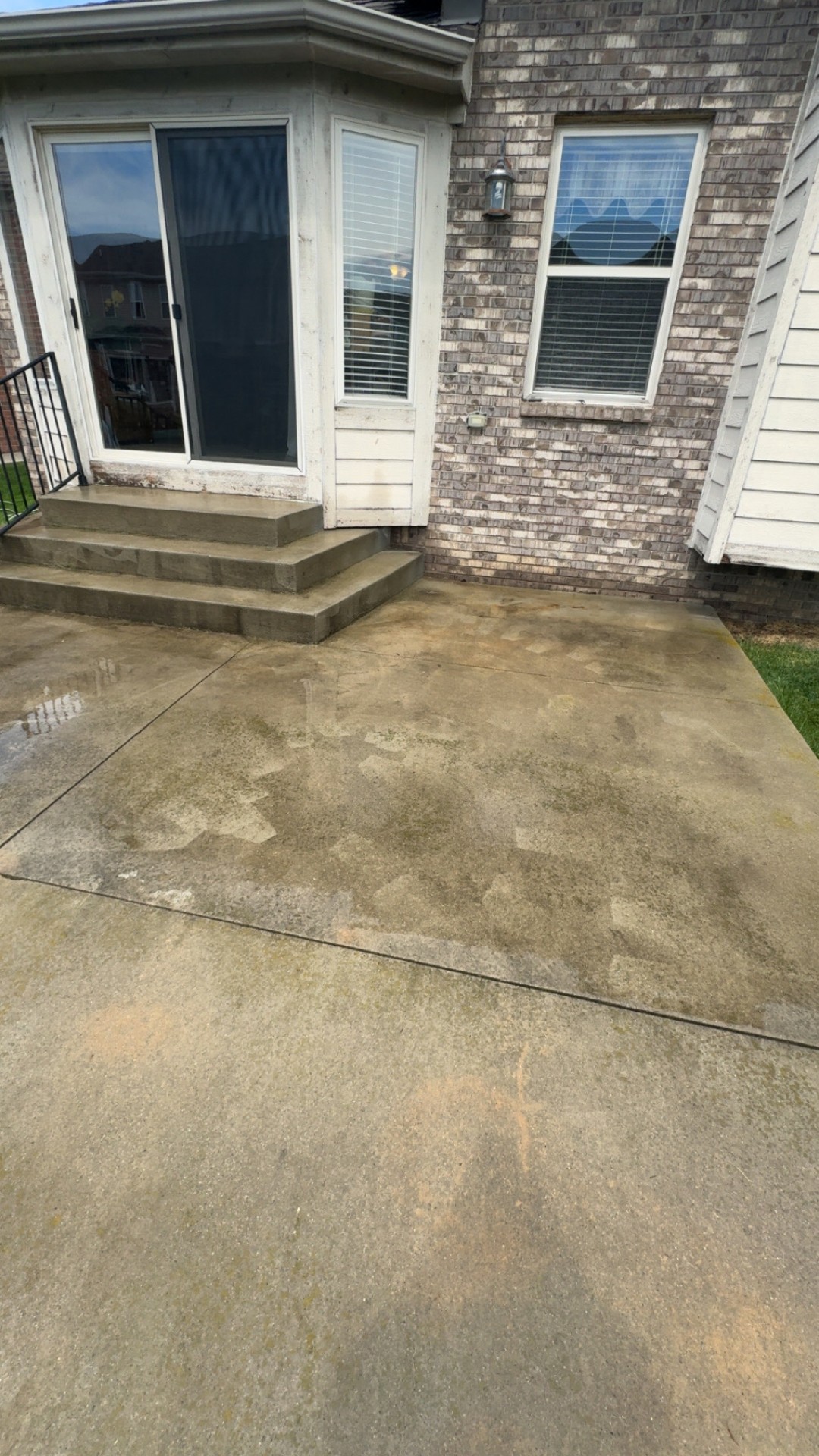 Before: Back patio & steps · Utica